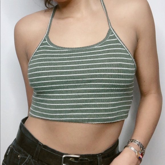 Striped Crop Top - Picture 1 of 1